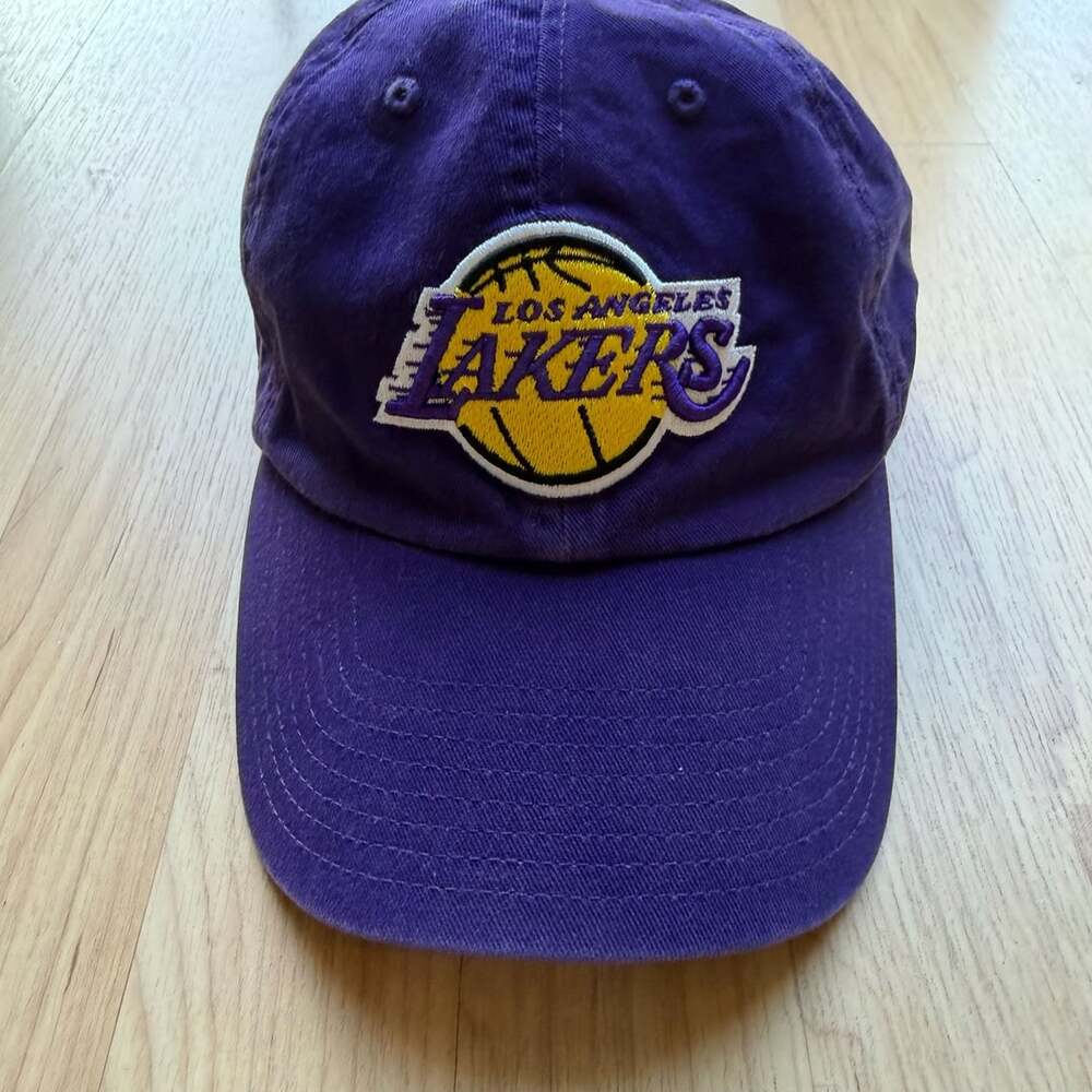 '47 Los Angeles Lakers Clean Up Hat OSFA Purple NBA Basketball Strapback